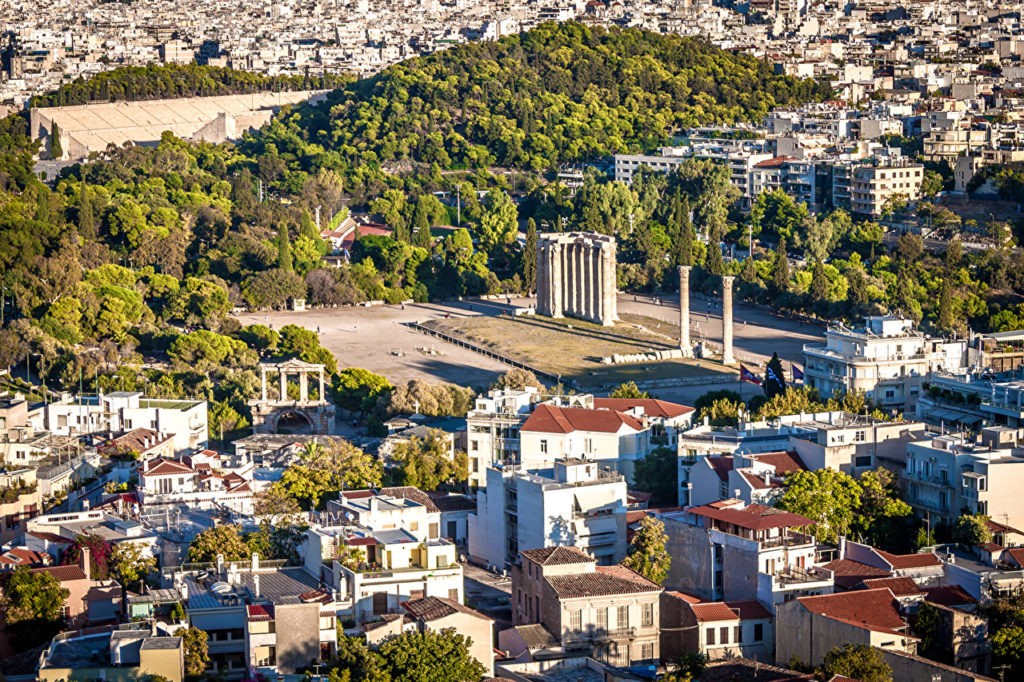 Город Афины в Греции