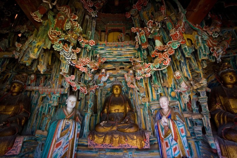Висячий монастырь Сюанькун Сы в Китае