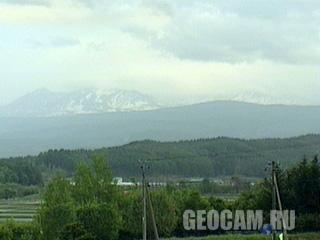 Веб-камера показывает гору Asahi-dake