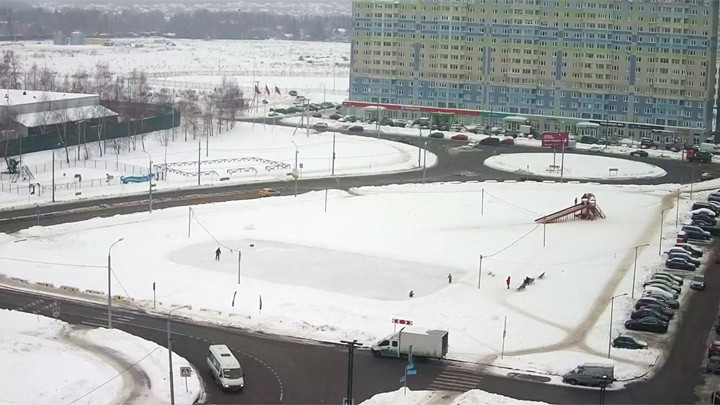 Веб-камера с видом на Чароитовую улицу в районе Новые Ватутинки