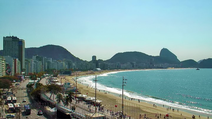 Веб-камера Копакабана в Рио-де-Жанейро