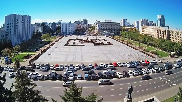 Веб-камера на площади Ленина, Хабаровск