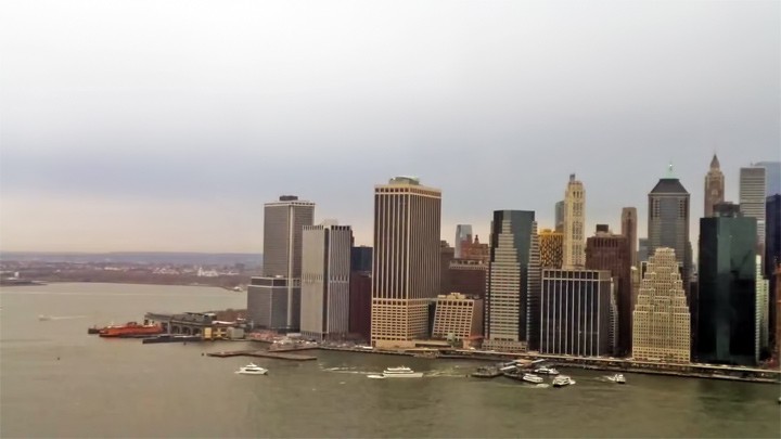 Веб-камера с видом на Нижний Манхэттен, Нью-Йорк