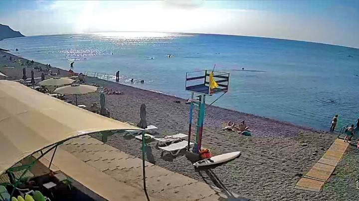 Веб-камера на пляже села Морское