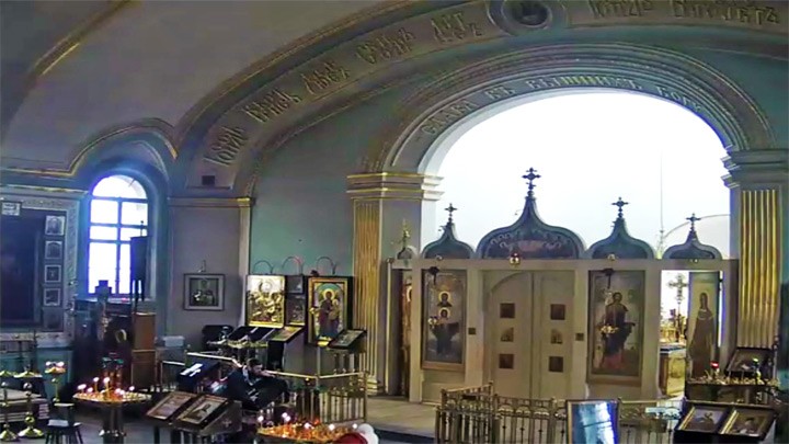 Онлайн веб-камера в храме Александра Невского в Пскове
