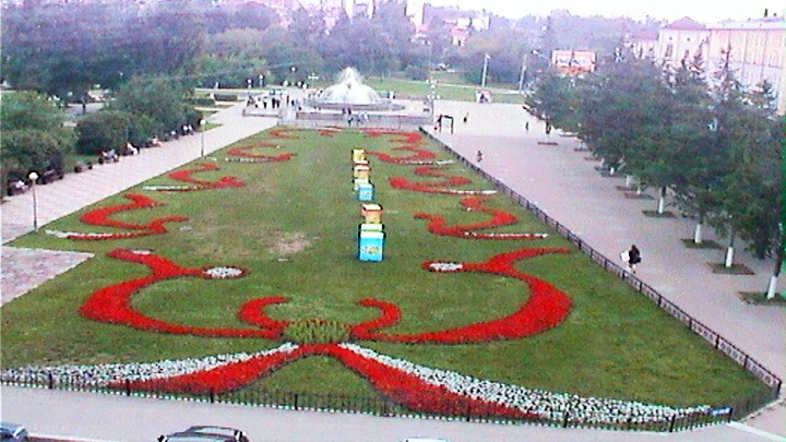 Веб-камера на Новособорной площади в Томске