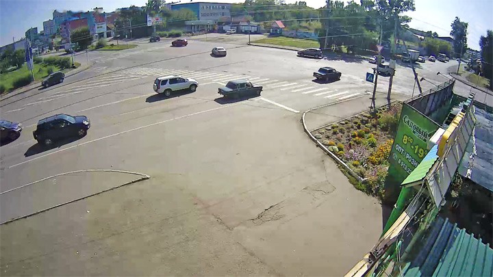 Веб-камера на перекрёстке Революции/Коммунарский, Бийск
