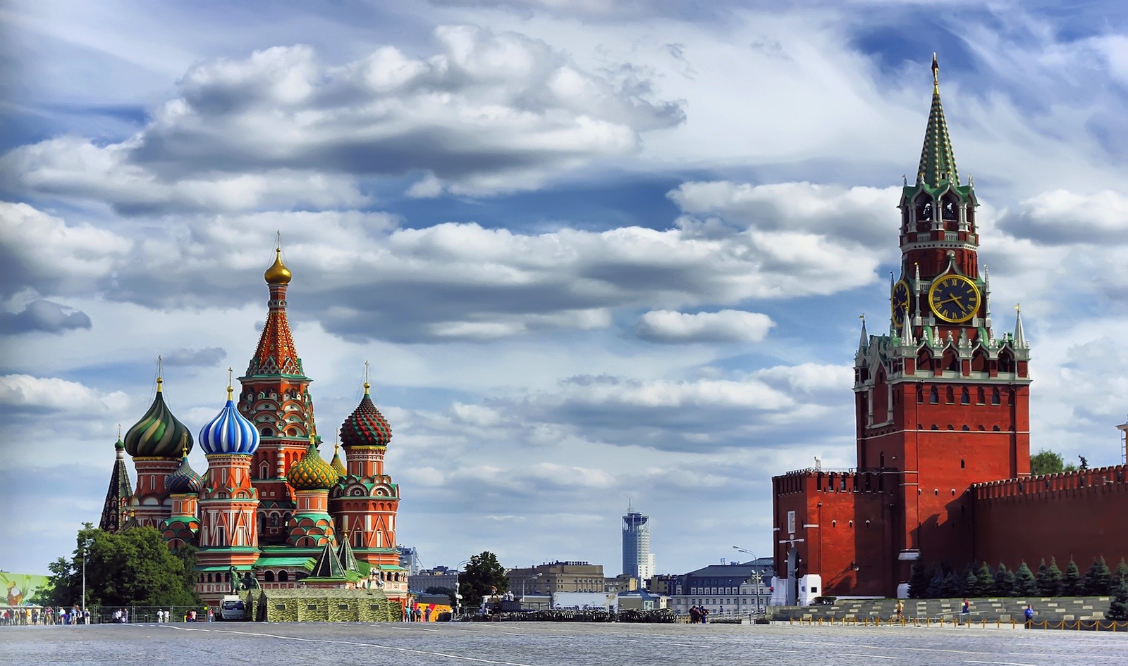 Московский кремль и красная площадь россия