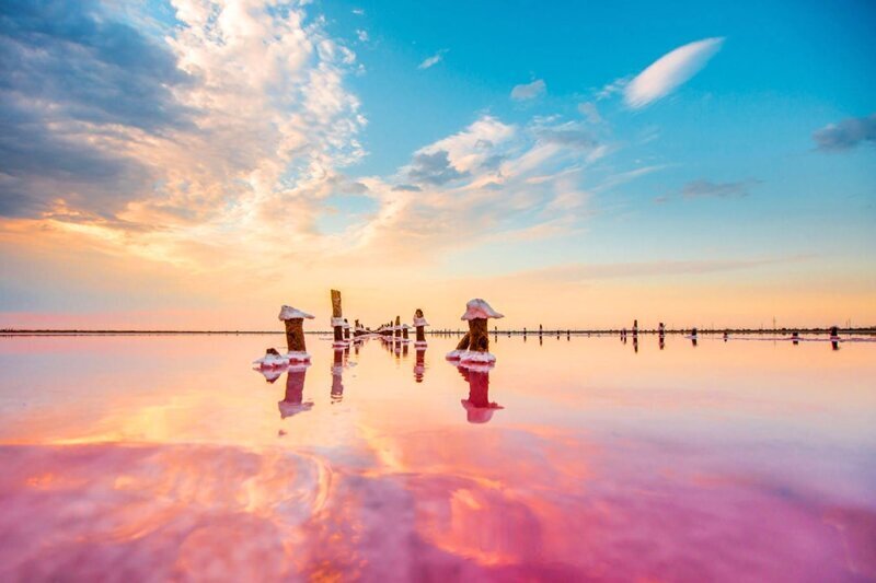 4. Розовое озеро Сасык-Сиваш