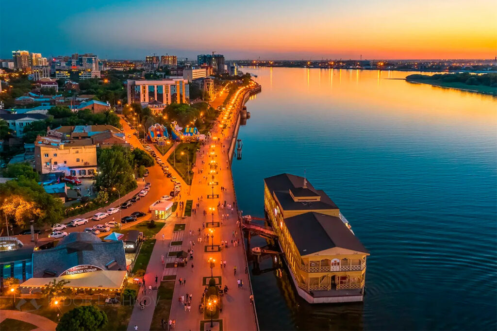 Фото астрахань вид сверху